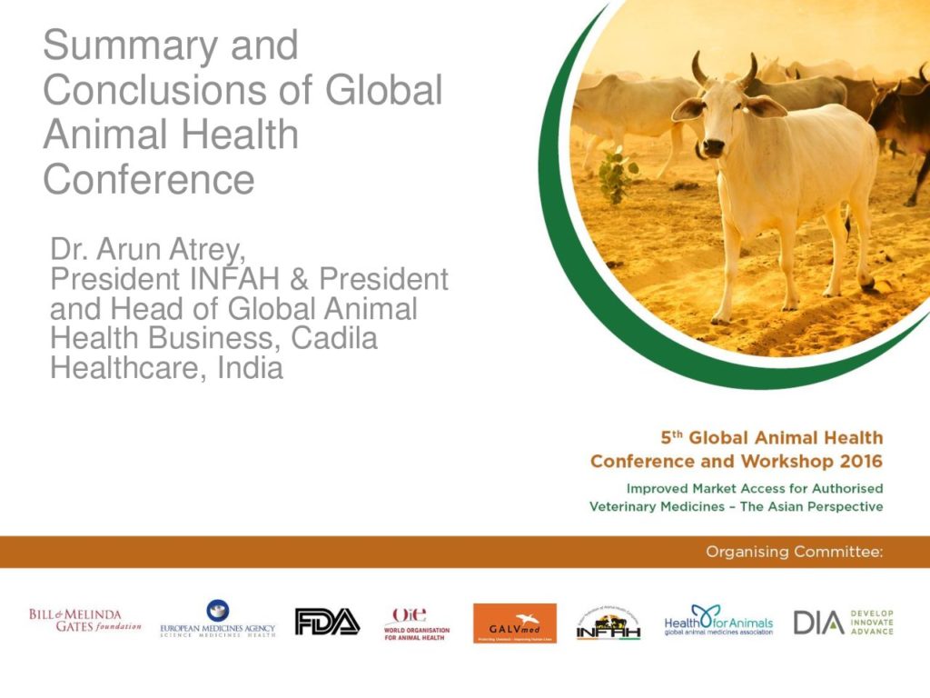 Summary and Conclusions of Global Animal Health Conference